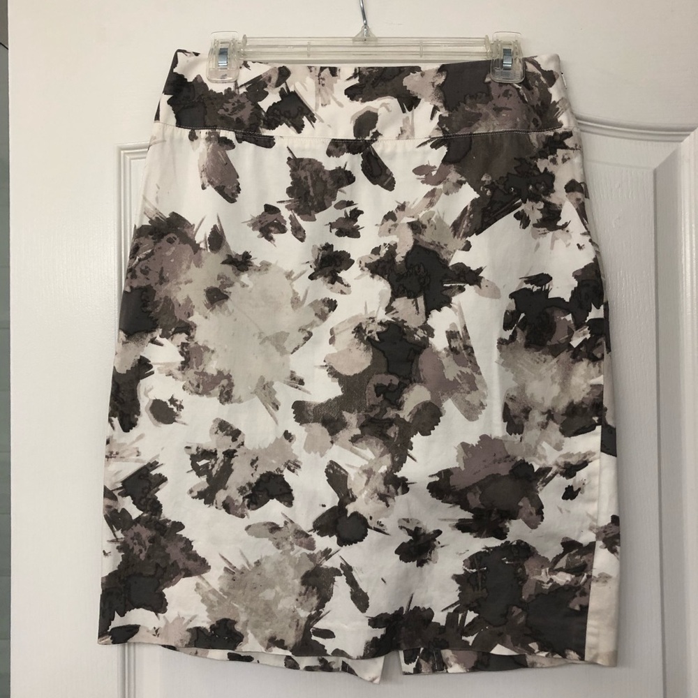 Floral pencil skirt